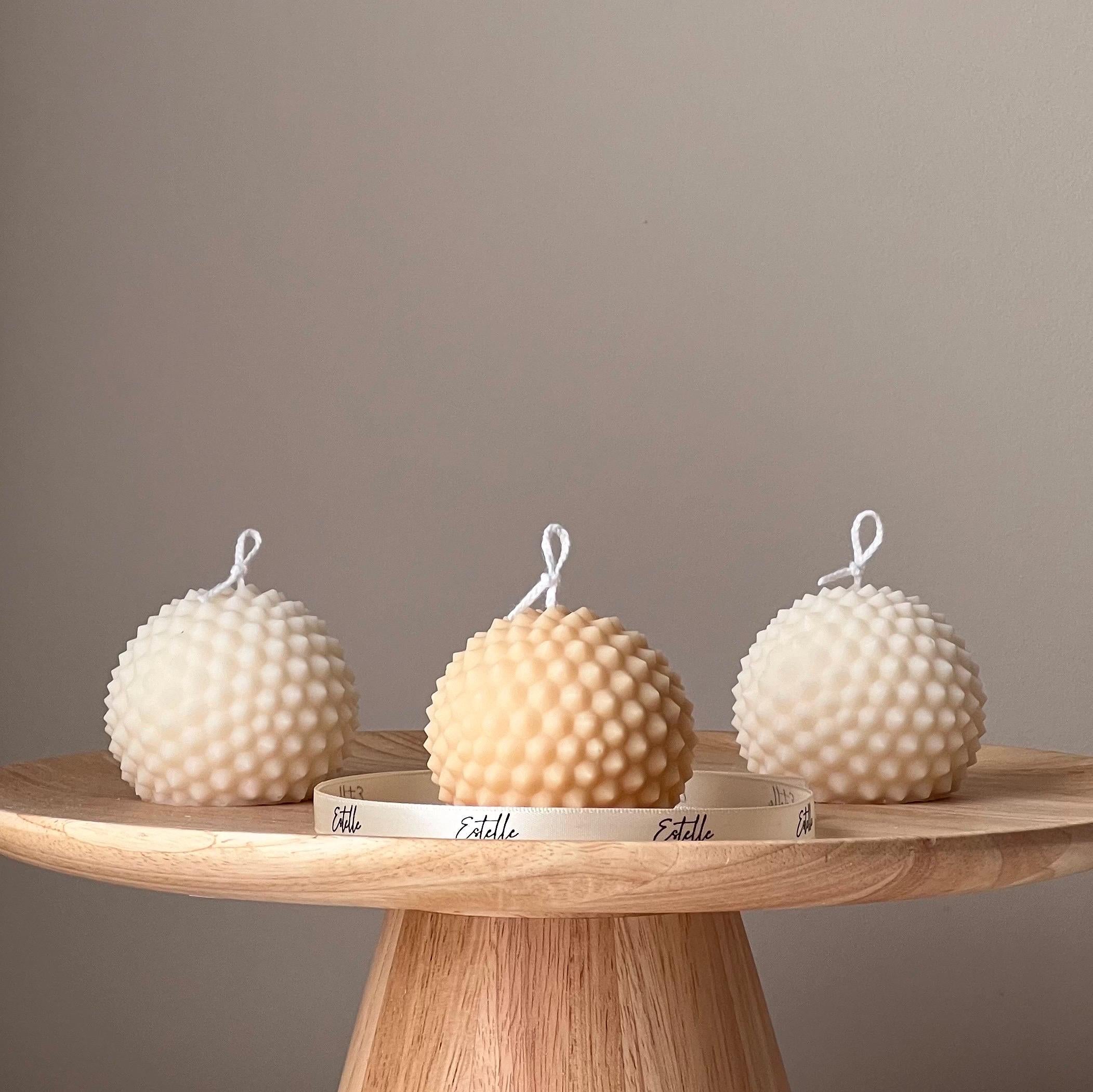 Dotted Soy Wax Ball Candle | Home Decor-0