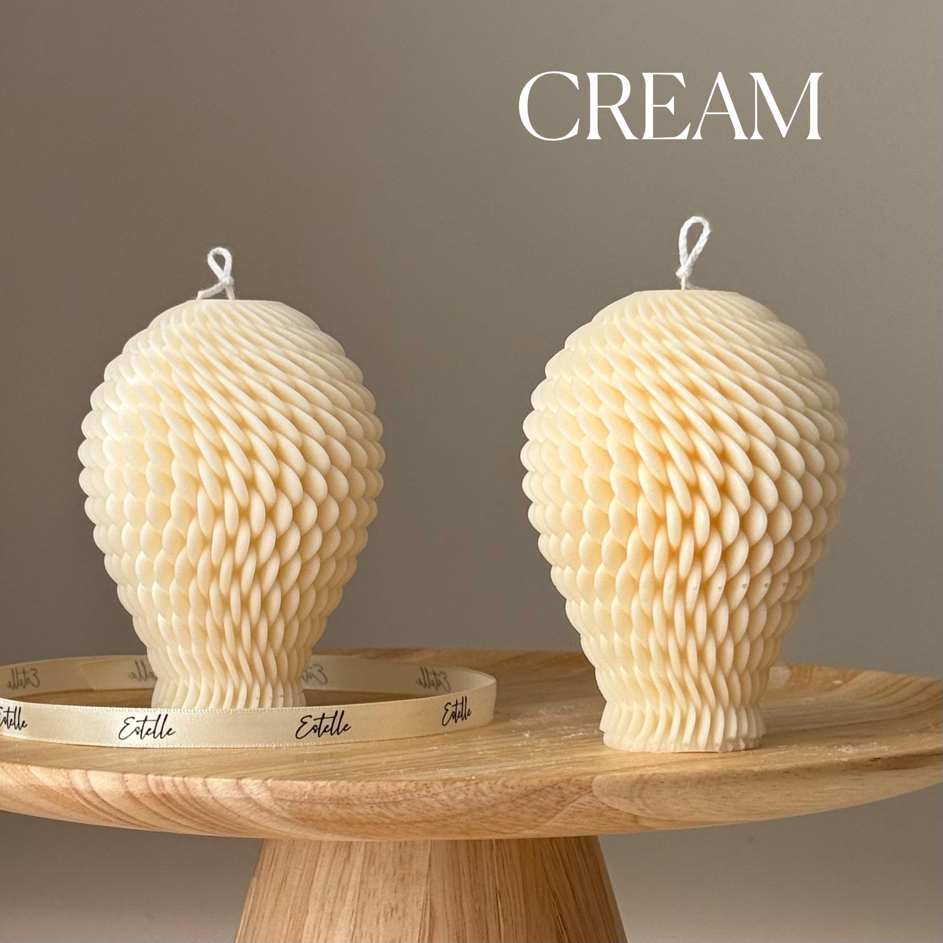 Geometric Soy Candle: Hand-Poured Sculptural Art-2