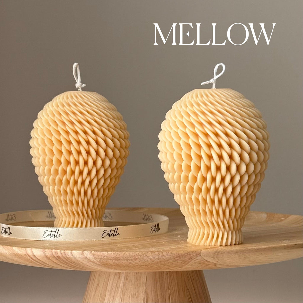 Geometric Soy Candle: Hand-Poured Sculptural Art-3