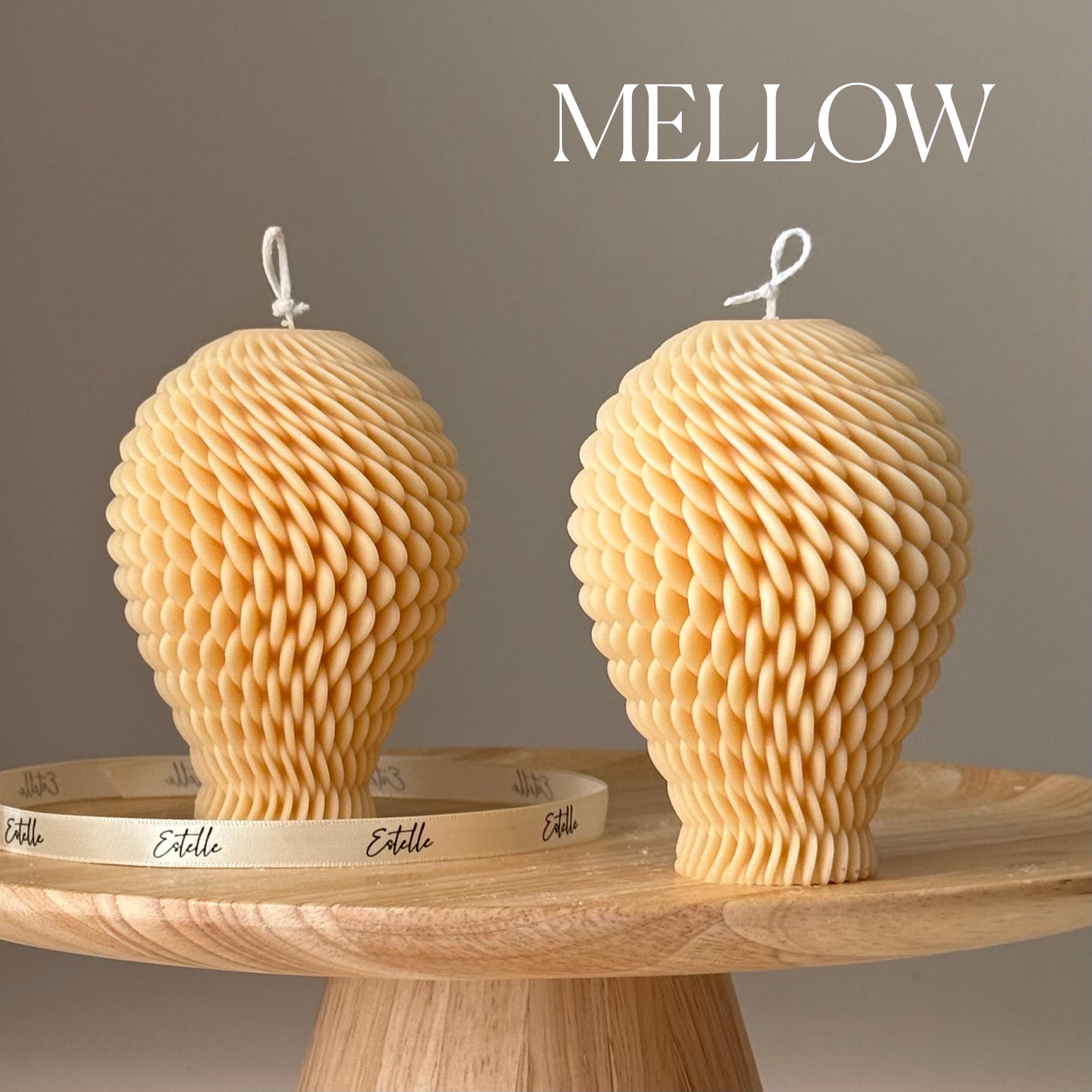 Geometric Soy Candle: Hand-Poured Sculptural Art-3