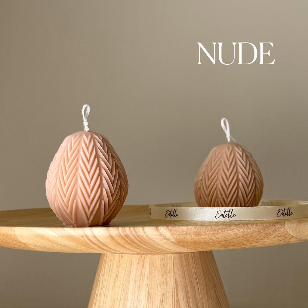Easter Egg Soy Candle: Handmade Sculptural Home Decor-1