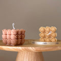 Handmade Rose Cube Candle | Soy Decor-0
