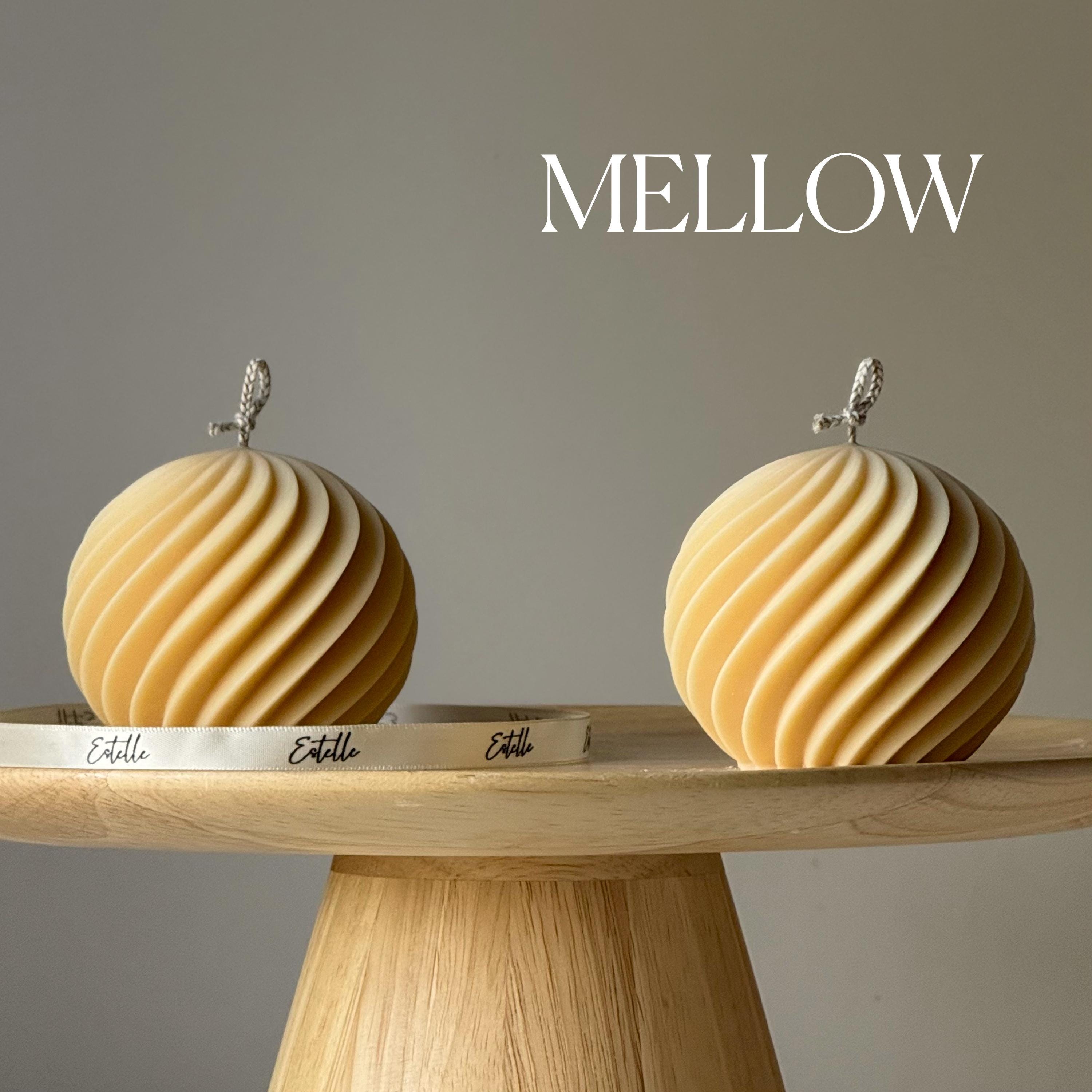 Ribbed Ball Candle| Trendy Handmade Decoration-2