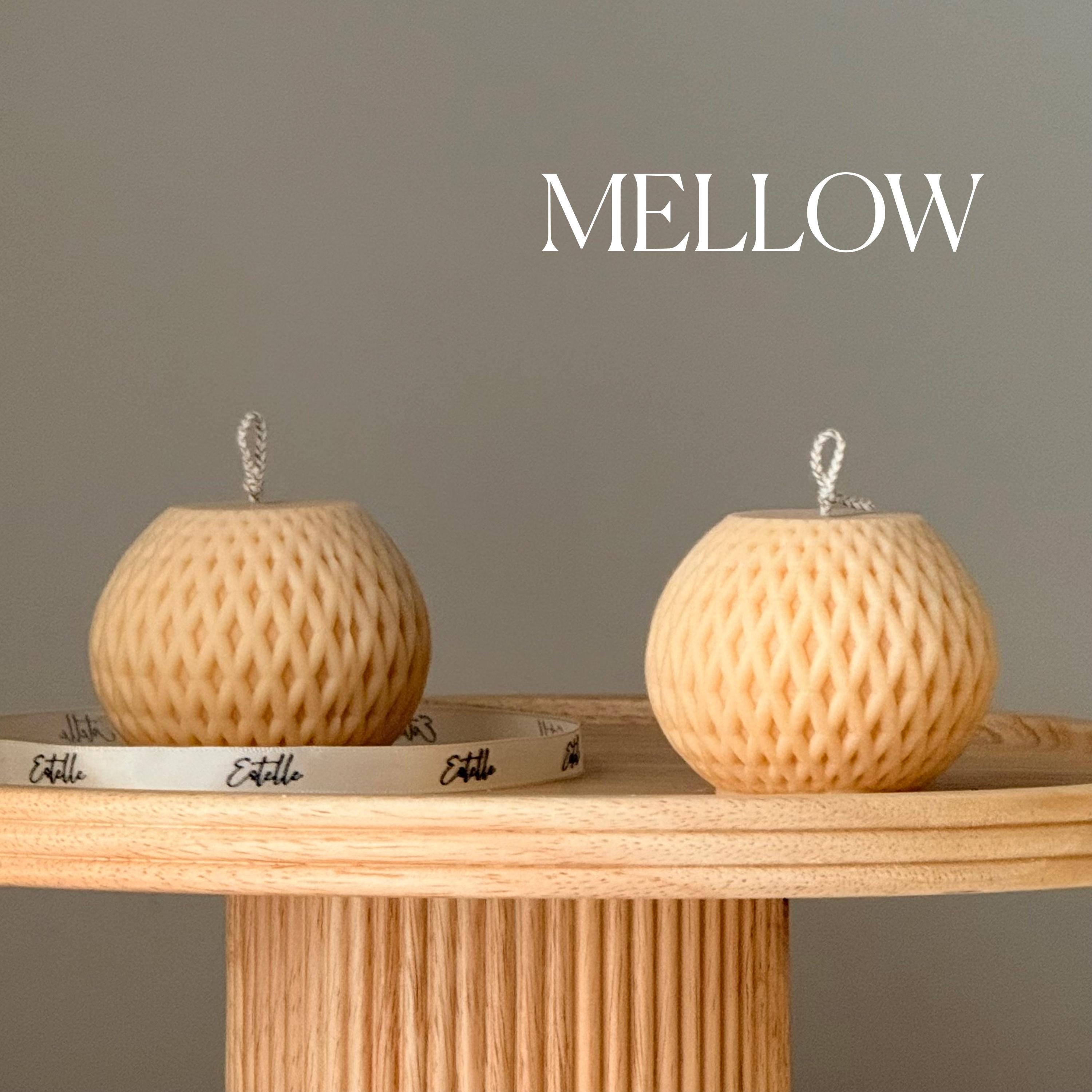 Woven Sphere Candle – Sculptural Textured Design-3