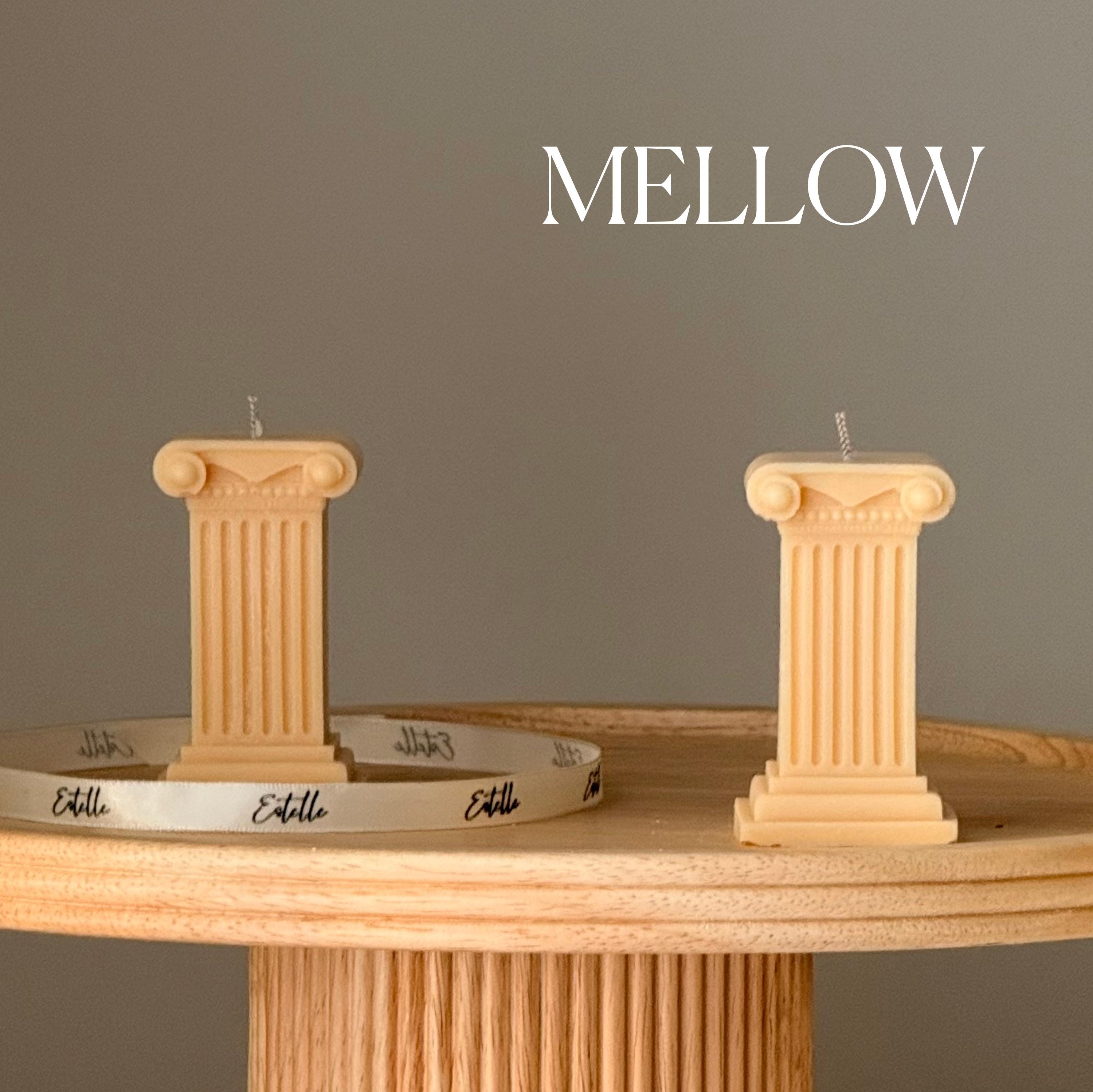 Tiny Column Soy Candle: Handmade Sculptural Home Decor-1