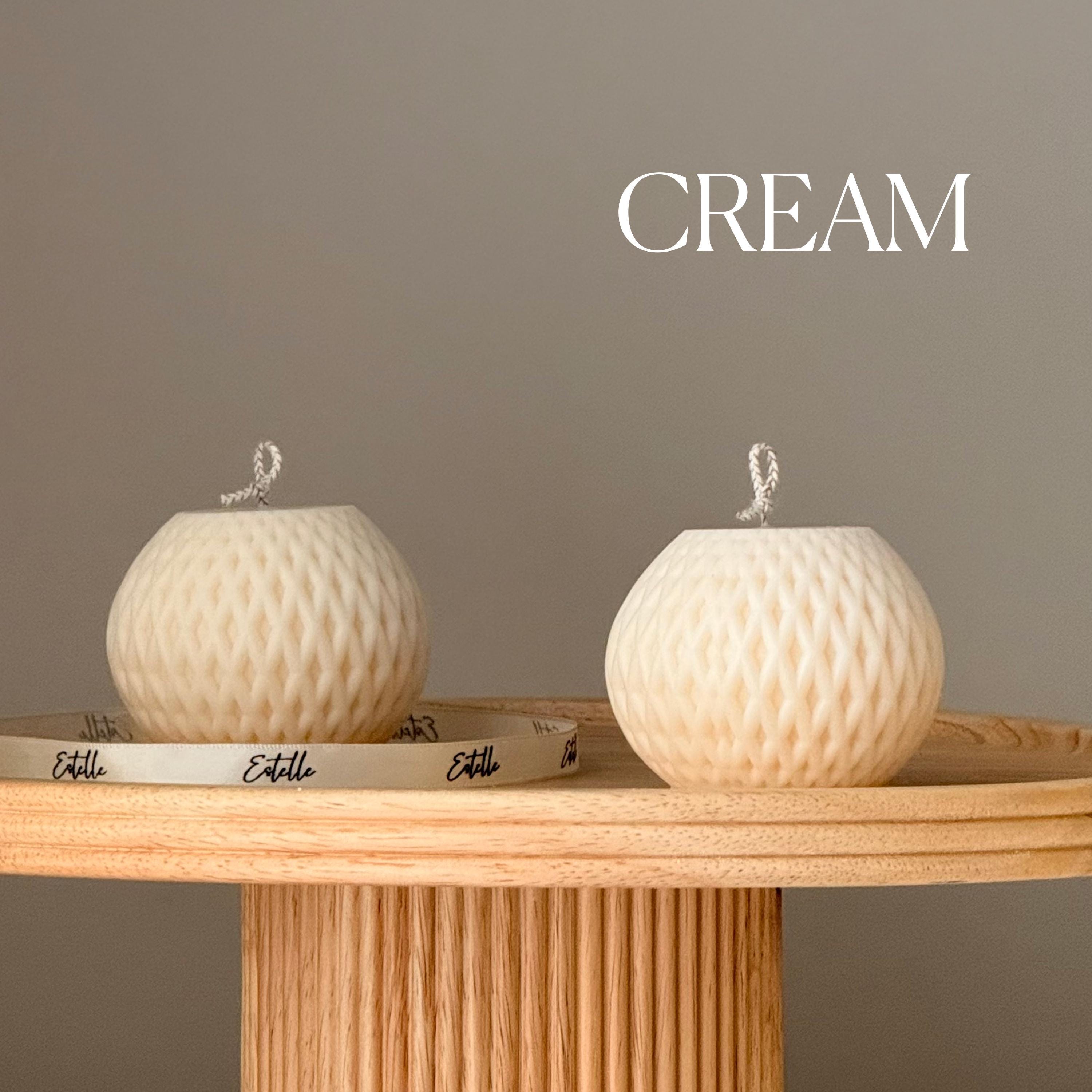 Woven Sphere Candle – Sculptural Textured Design-2