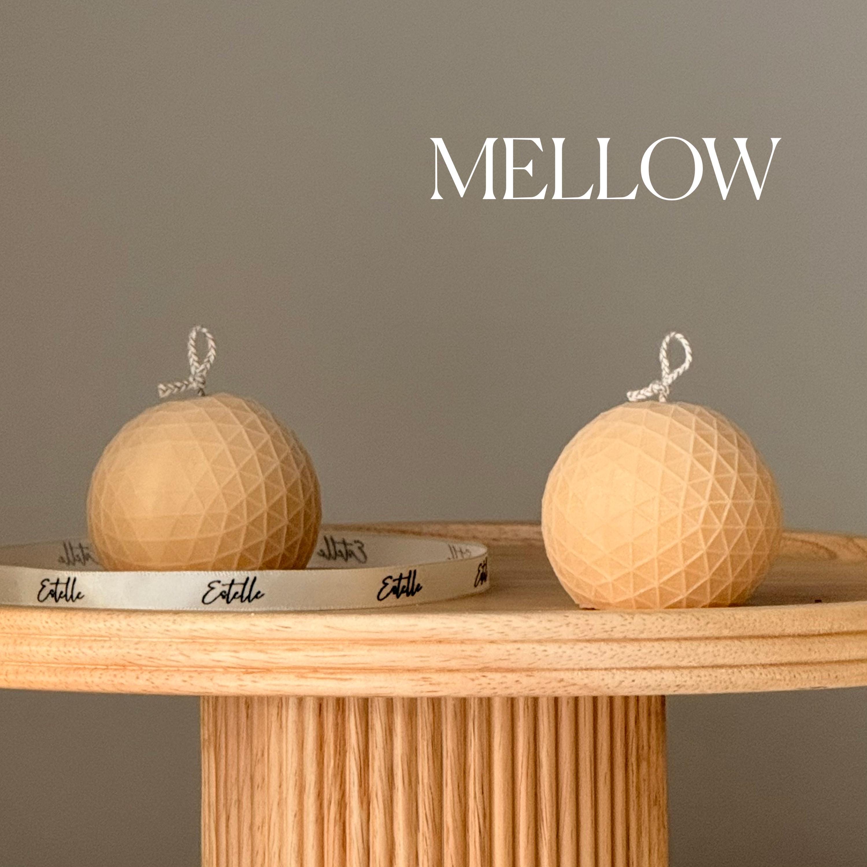 Geometric Orb Candle – Sculptural Textured Design-3