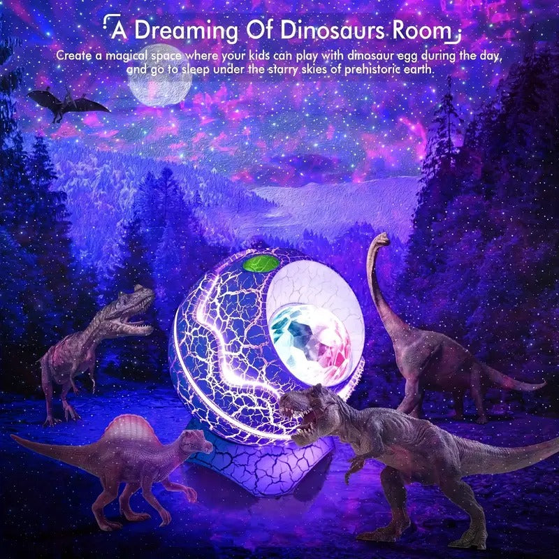 Dinosaur Egg Galaxy Star Projector Lamp-1
