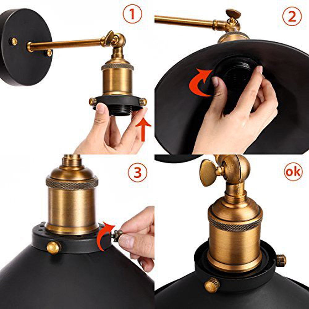 Black Wall Lights Wall Mounted Lamps & Sconces UK ~3150-4