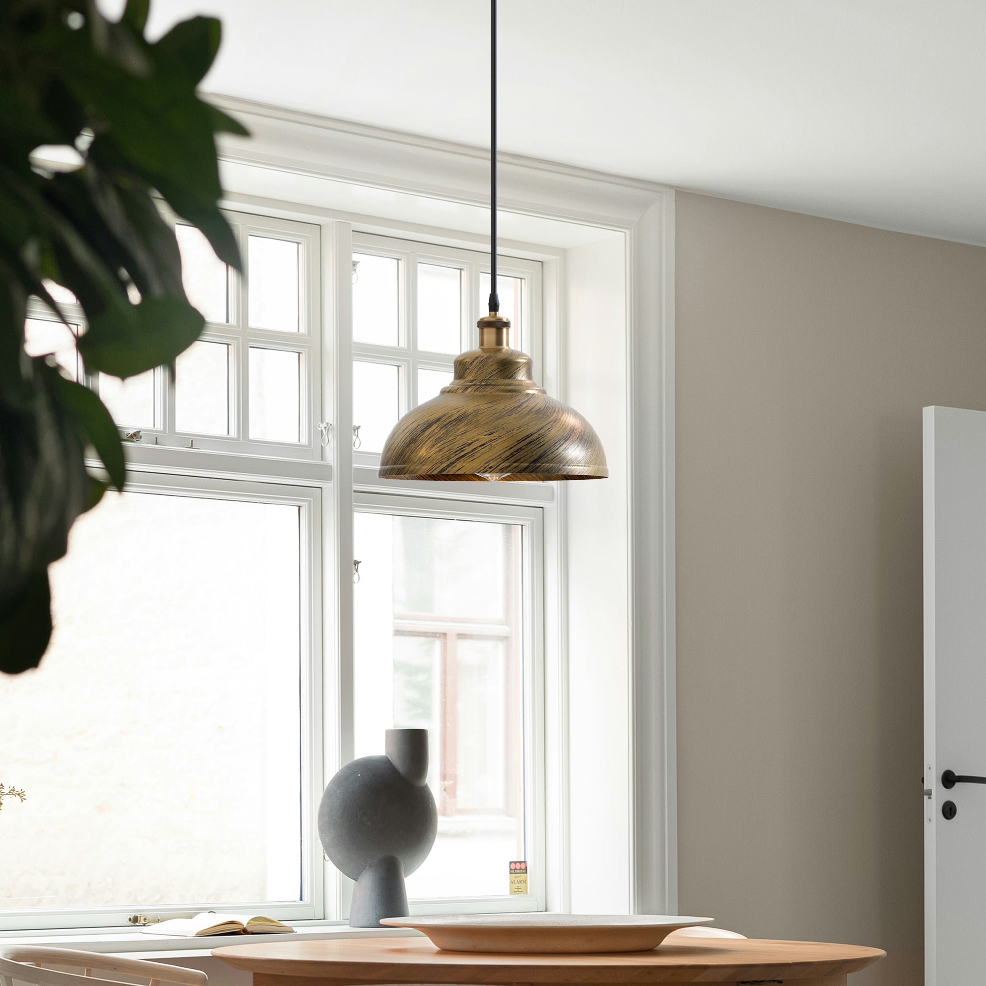Industrial Dome Pendant Light - E27 Base ~5298-0