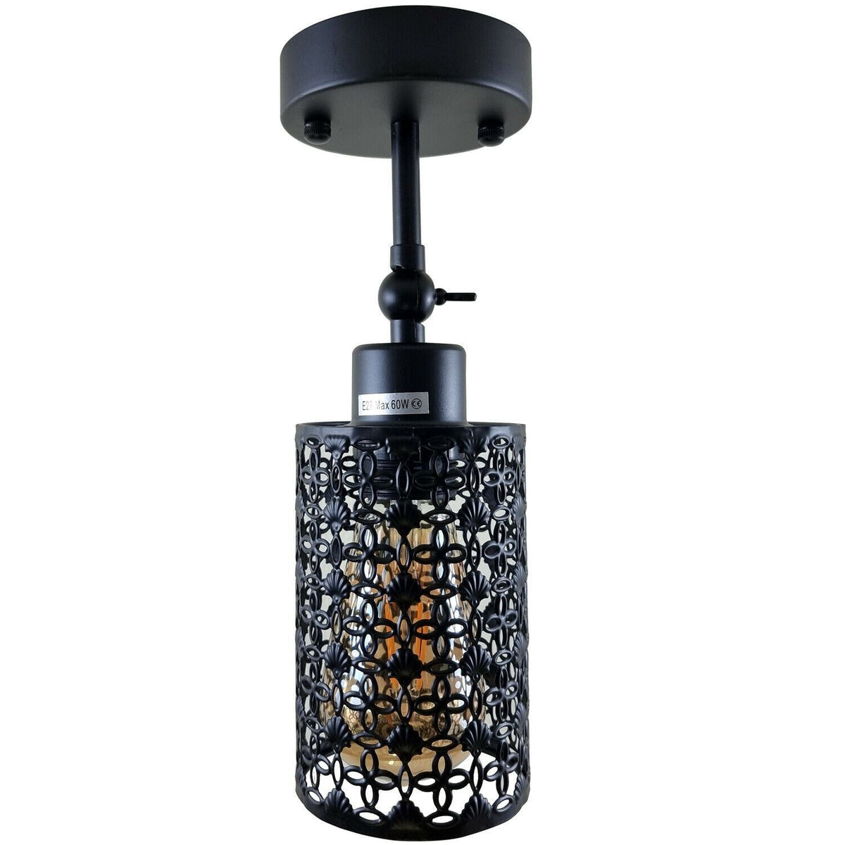 Black Modern Industrial Adjustable Arm Wall Light Fixtures~1237-4
