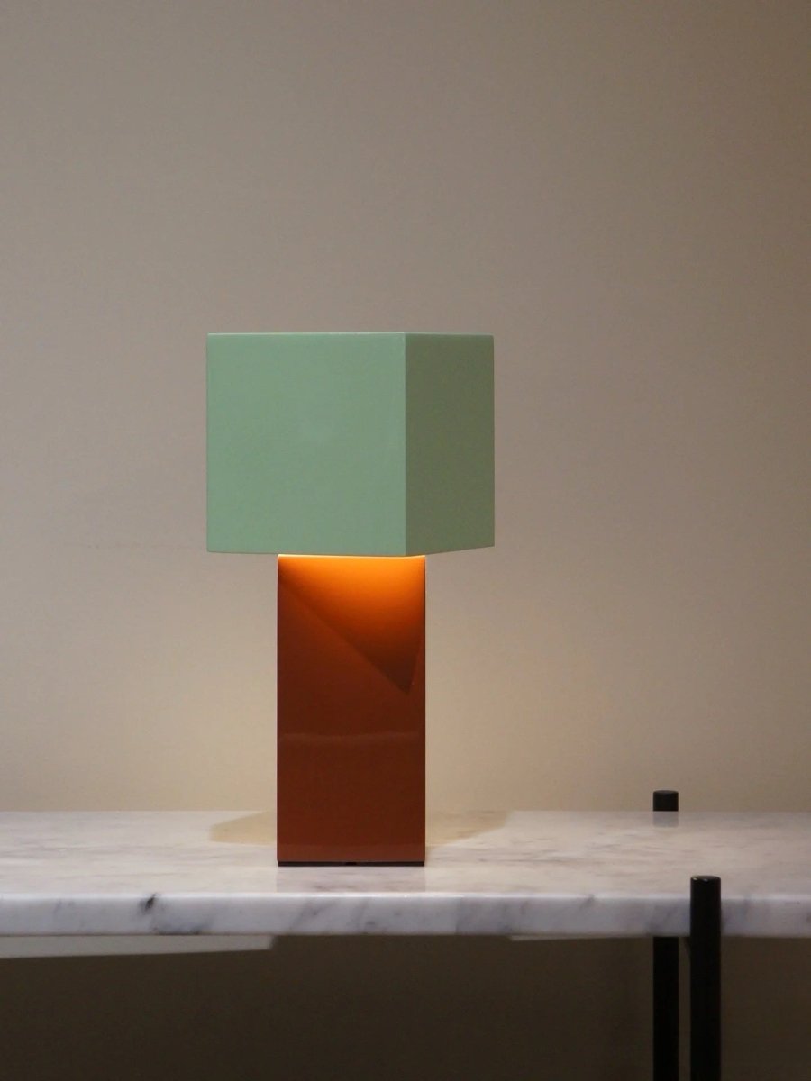 Modern Geometric Memphis Portable Dimmable Lamp - Bauhaus Pivot ATD7 Table Lamp-6