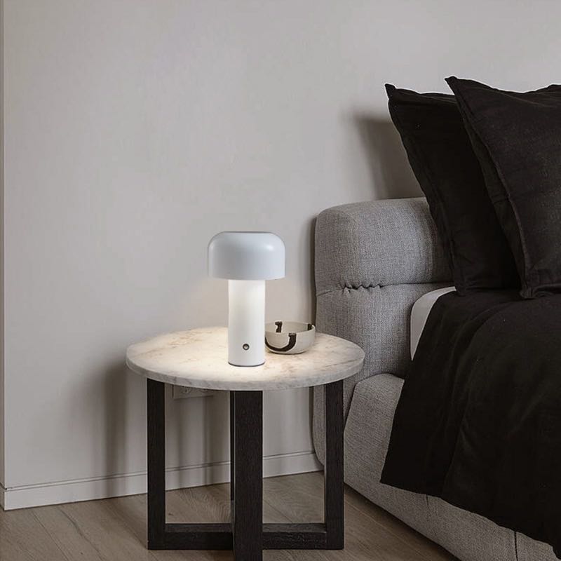 Mushroom Beside Lamp - Bellhop Portable LED Table Lamp-7