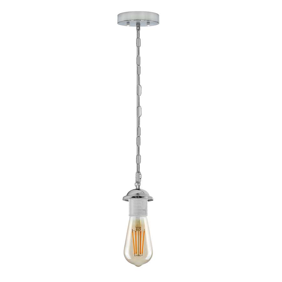 Industrial E27 Pendant Kit Metal Lamp Holder Adjustable Chain Suspension~ 5128