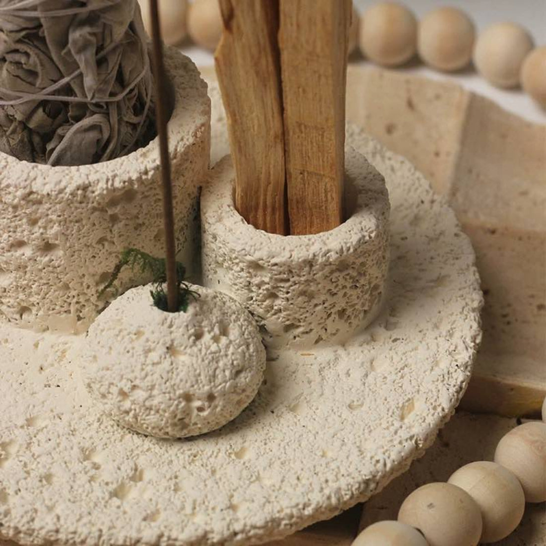 EmberRitual — Candle & Incense Holder