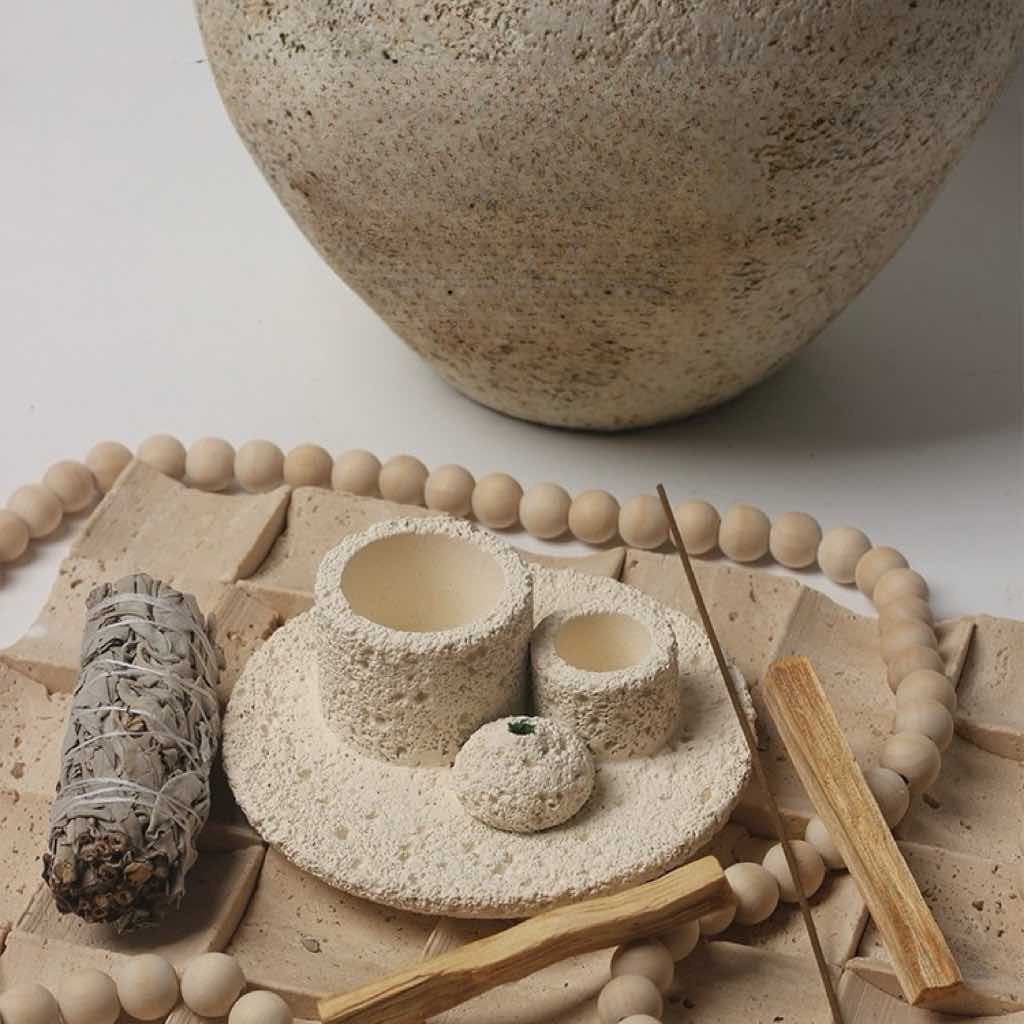 EmberRitual — Candle & Incense Holder