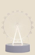 NovaPulse 3D night light with acrylic Ferris wheel design and USB power