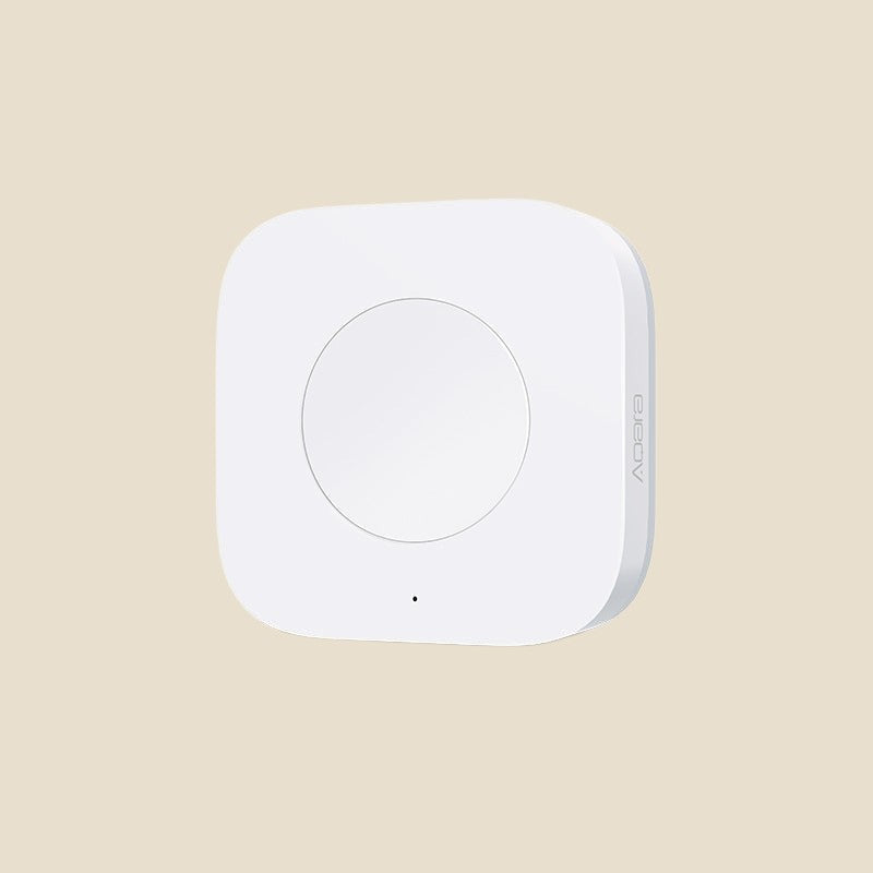 White NovaPulse NovaSwitch Bell wireless smart switch and doorbell with Aqara logo on the casing