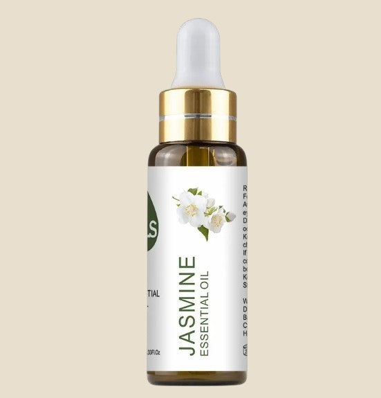 NovaPulse MAYJAM jasmine essential oil in a glass dropper bottle