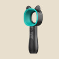 NovaPulse portable bladeless fan with cat-ear design in black and turquoise