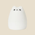 NovaPulse CatGlow silicone night light shaped like a cat, made from soft white material