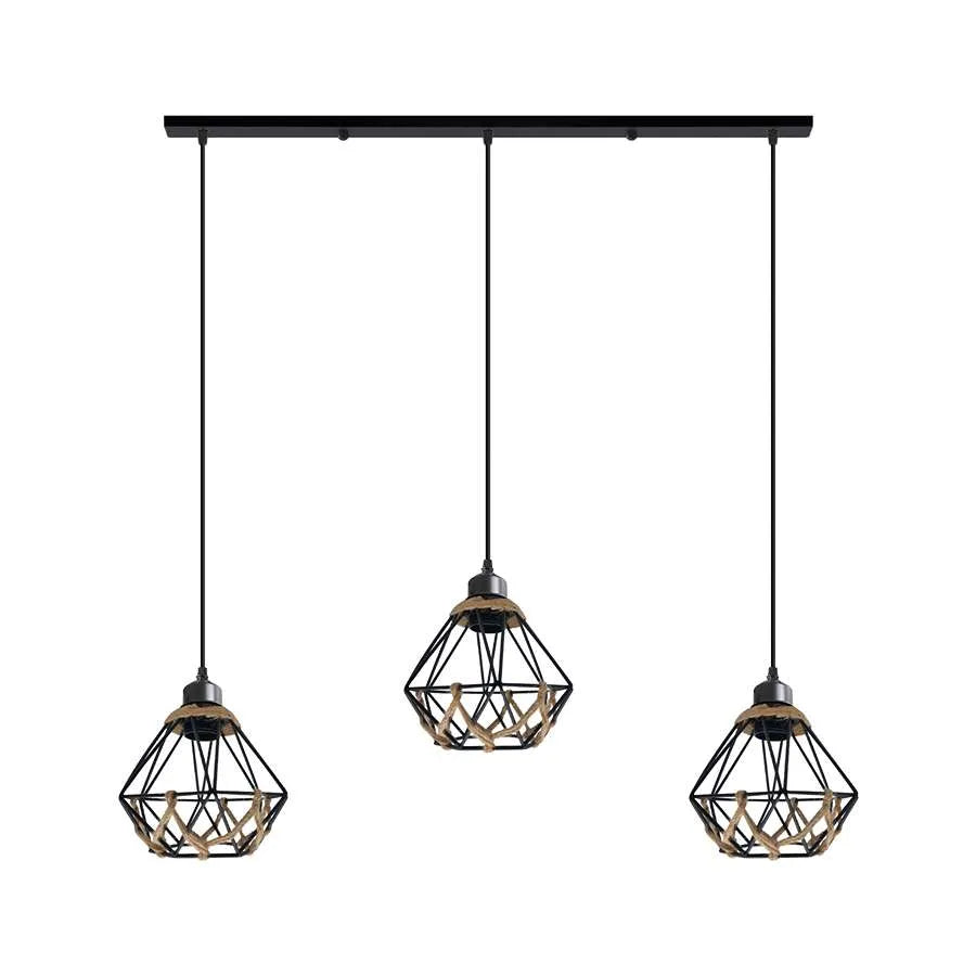 Industrial 3-Light Cage Pendant Hanging Light E27 ~ 5133