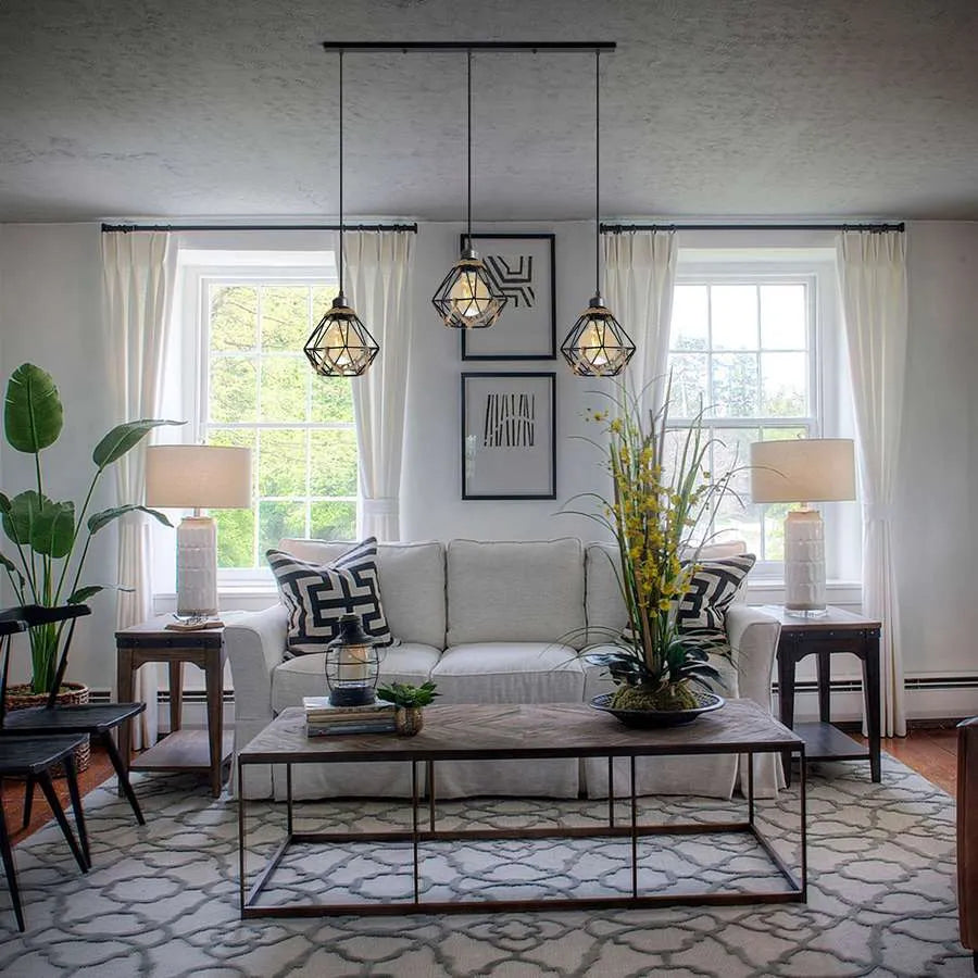 Industrial 3-Light Cage Pendant Hanging Light E27 ~ 5133