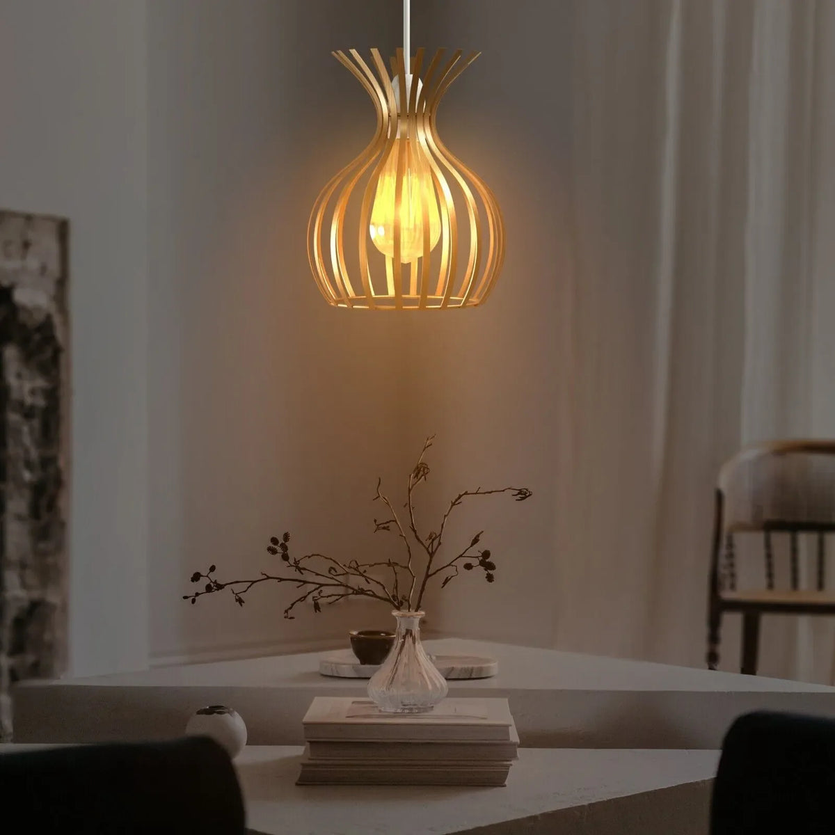 Modern Indoor Copper Metal Wire Cage Lamp Shade~5103-1