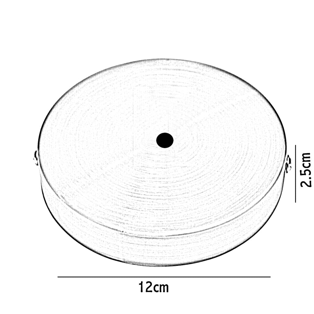 4 Outlet Copper Metal Ceiling Rose 120mm Side Fitting Plate~2880-1