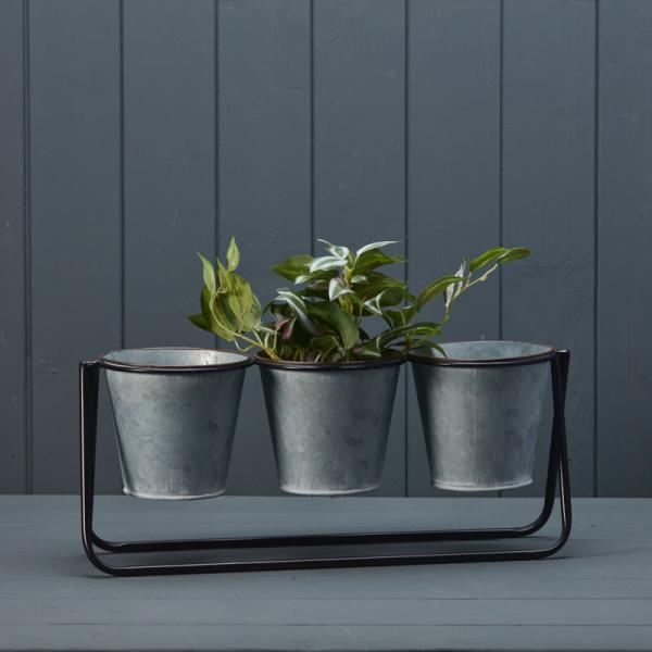 Windowsill Trio Pots H10.8cm-1