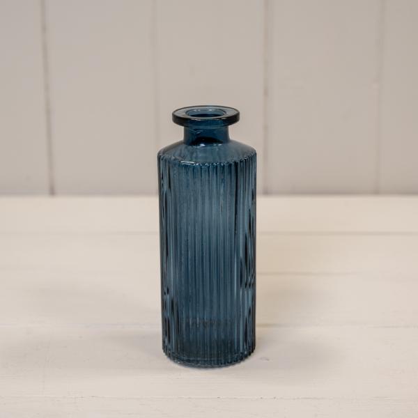 Tall Blue Glass Bottle-1
