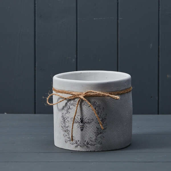 White Bee Pot H12.7cm-1