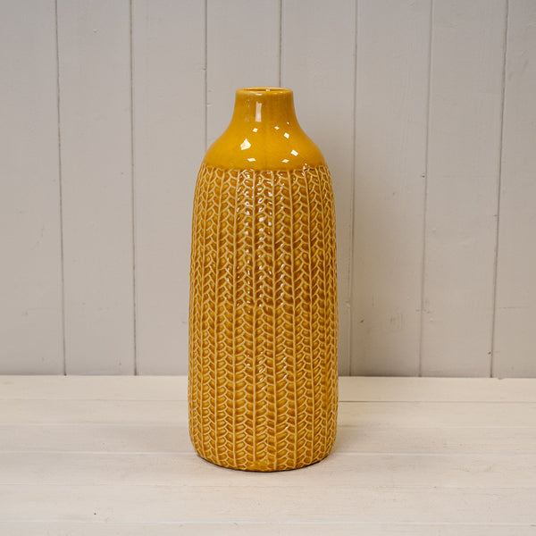 Yellow Ceramic Vase-1