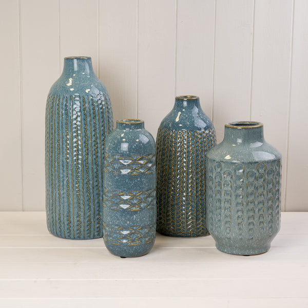 Blue Ceramic Vase-2