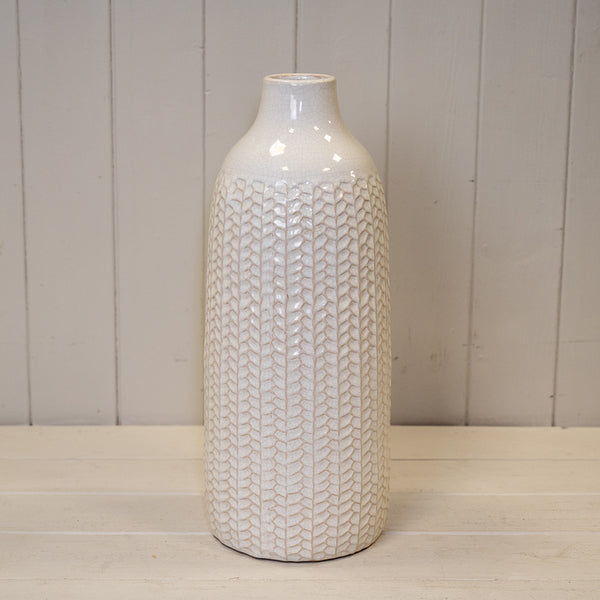 White Ceramic Vase-2