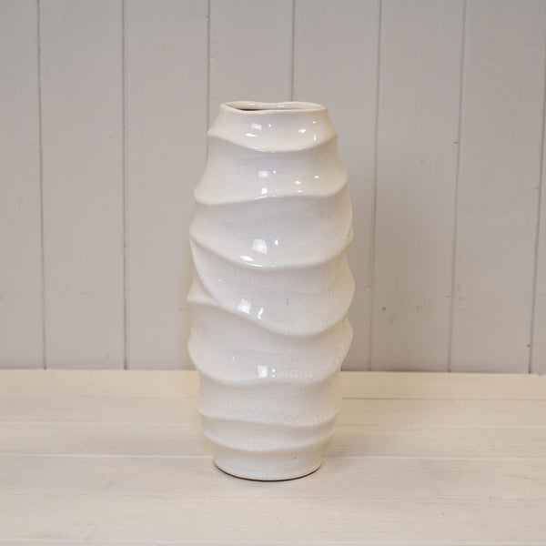 White Ceramic Vase-2