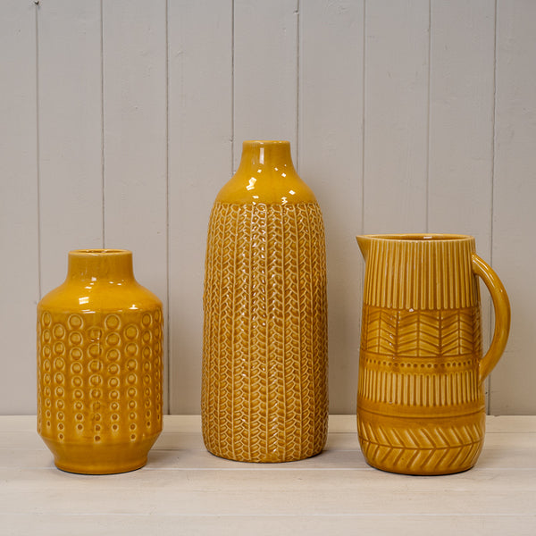 Yellow Ceramic Vase-2