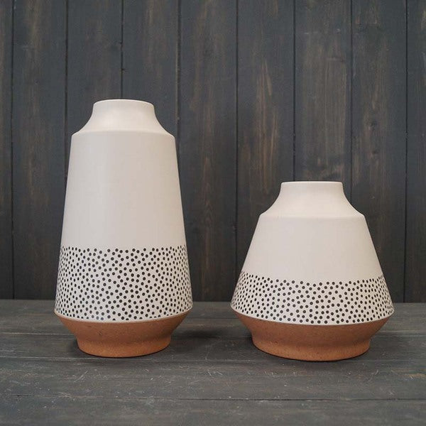 Earthy Dotty Bamboo Skandi Vase-2