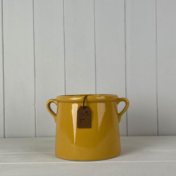 Burnt Yellow "For You" Vase TD13cm x H15cm-1