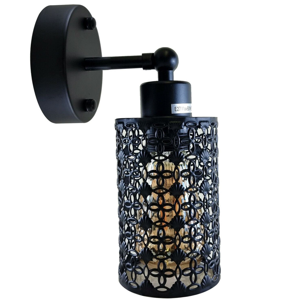 Black Modern Industrial Adjustable Arm Wall Light Fixtures~1237-3