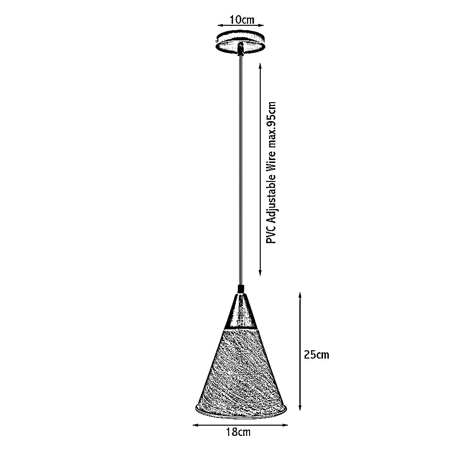 Industrial Vintage Style Ceiling Hanging Pendant Lamp Fixture ~5715