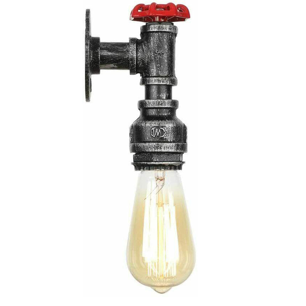 Vintage Industrial Steampunk Water Pipe Wall Light E27~2168-5