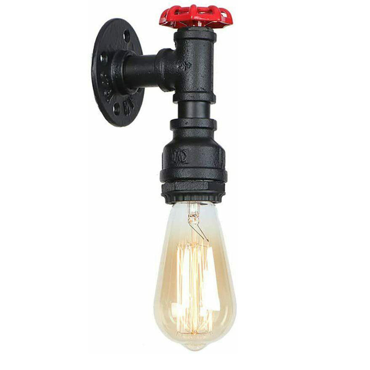 Vintage Industrial Steampunk Water Pipe Wall Light E27~2168-10