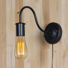 Vintage Black Swan Neck Wall Light~2125-0