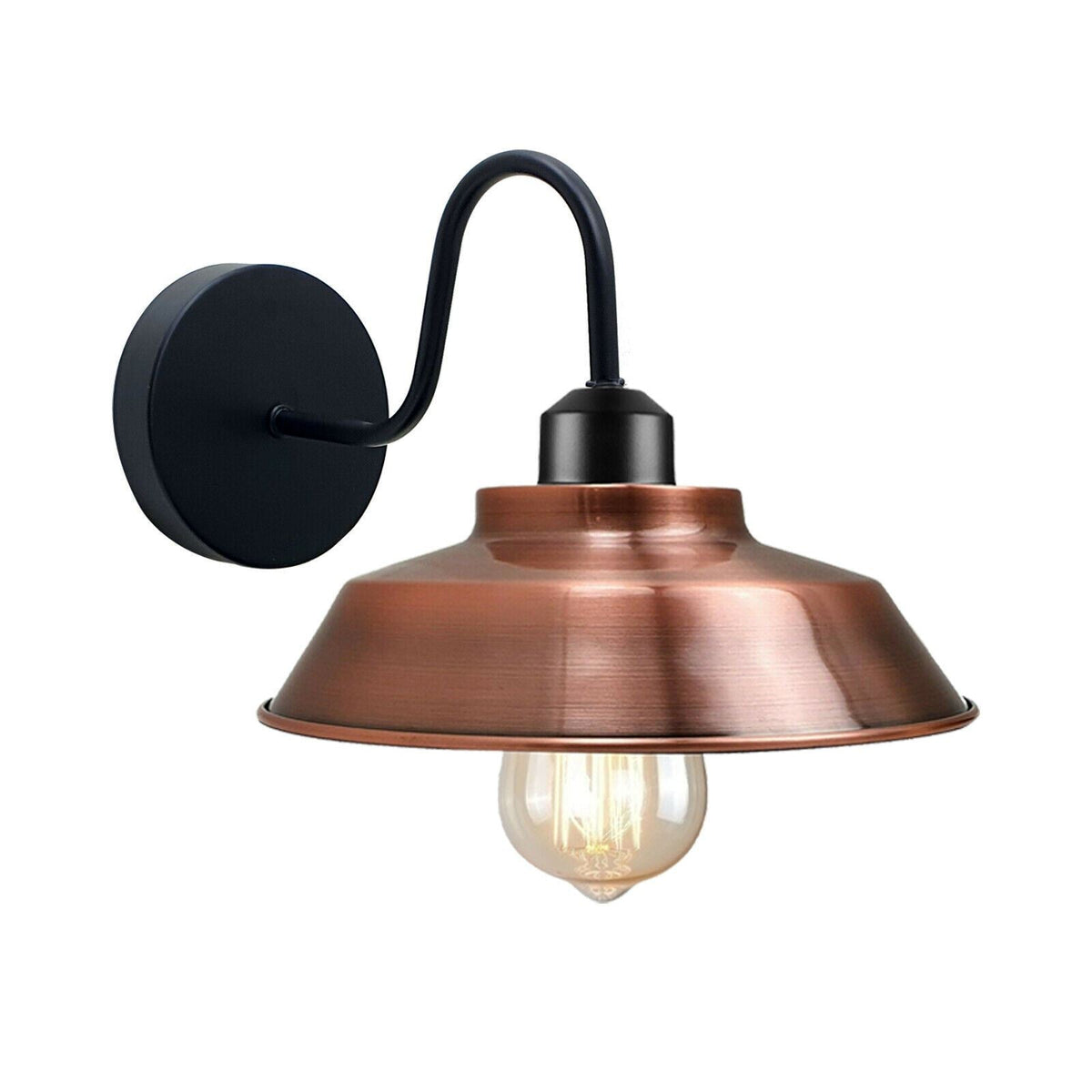 Industrial Gooseneck Indoor Wall Sconce Light ~1186-4