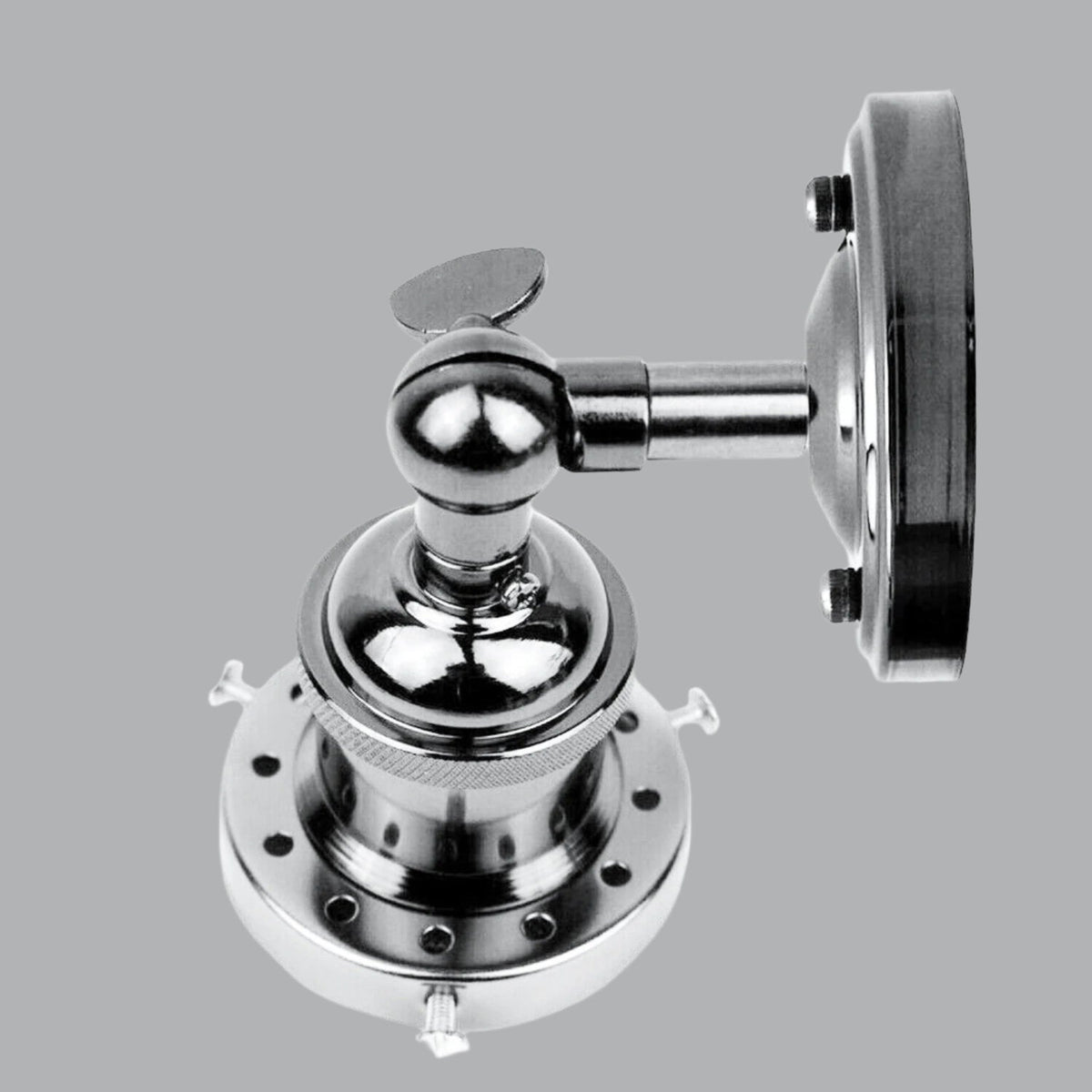 Adjustable Wall Light Rustic Metal Ball Joint Sconce E27 ~5486-4