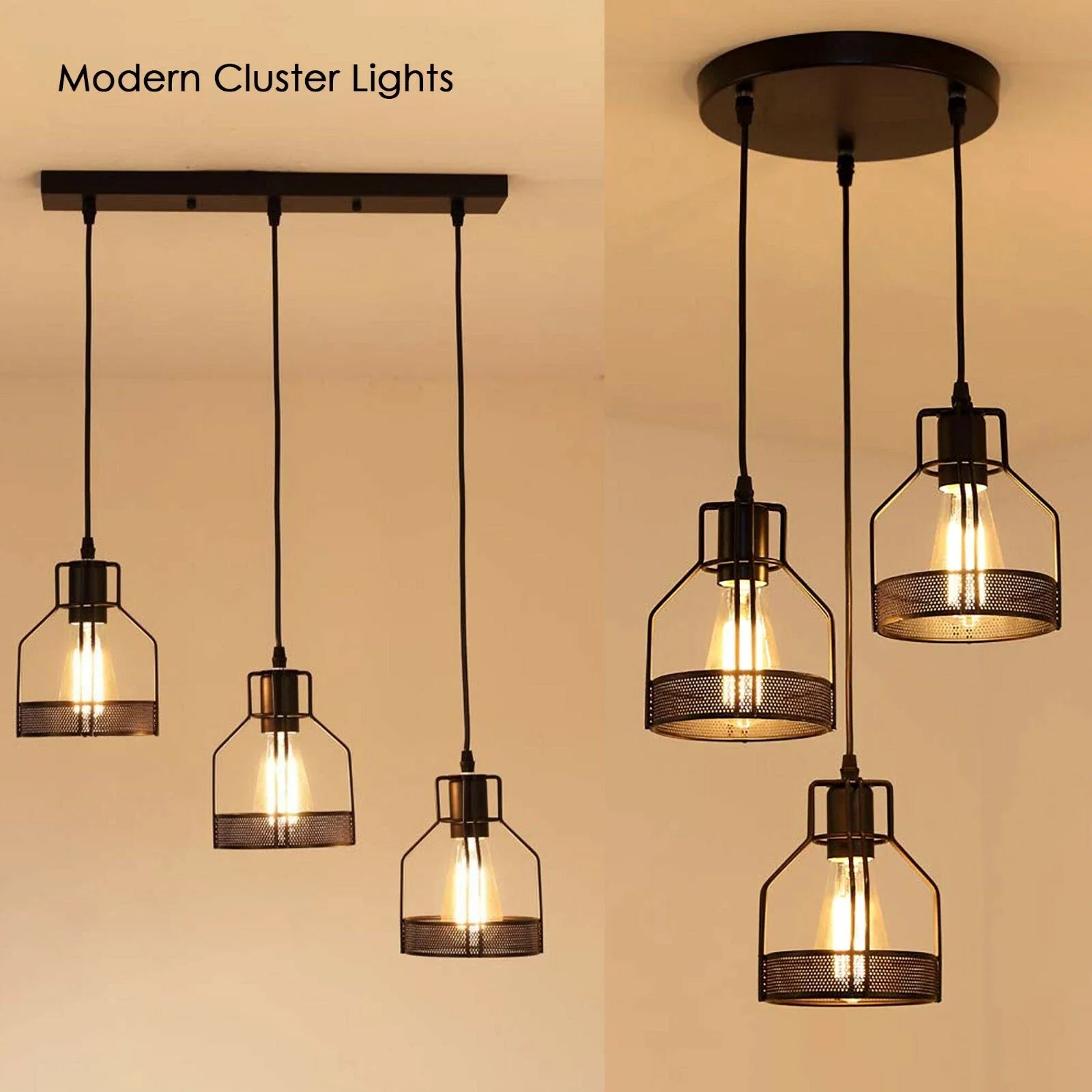 Vintage Industrial Pendant Light | Modern LED Ceiling Lamp~2140-0