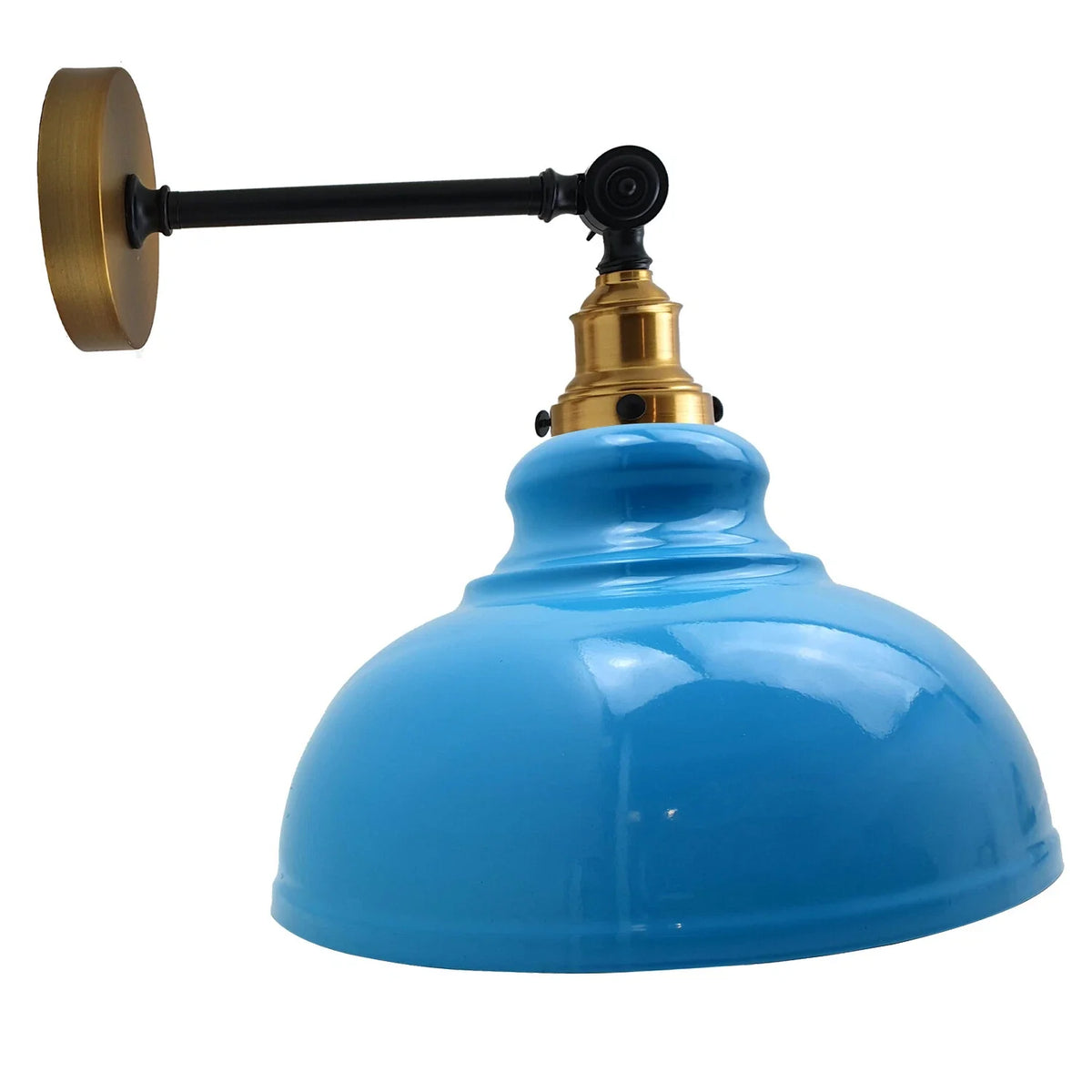 Industrial Wall Mounted E27 Light Curvy Shade industrial wall light ~2542-10