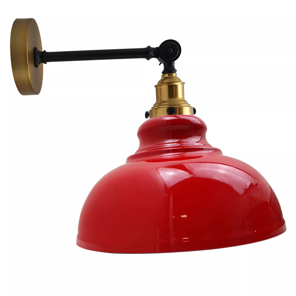 Industrial Wall Mounted E27 Light Curvy Shade industrial wall light ~2542-11