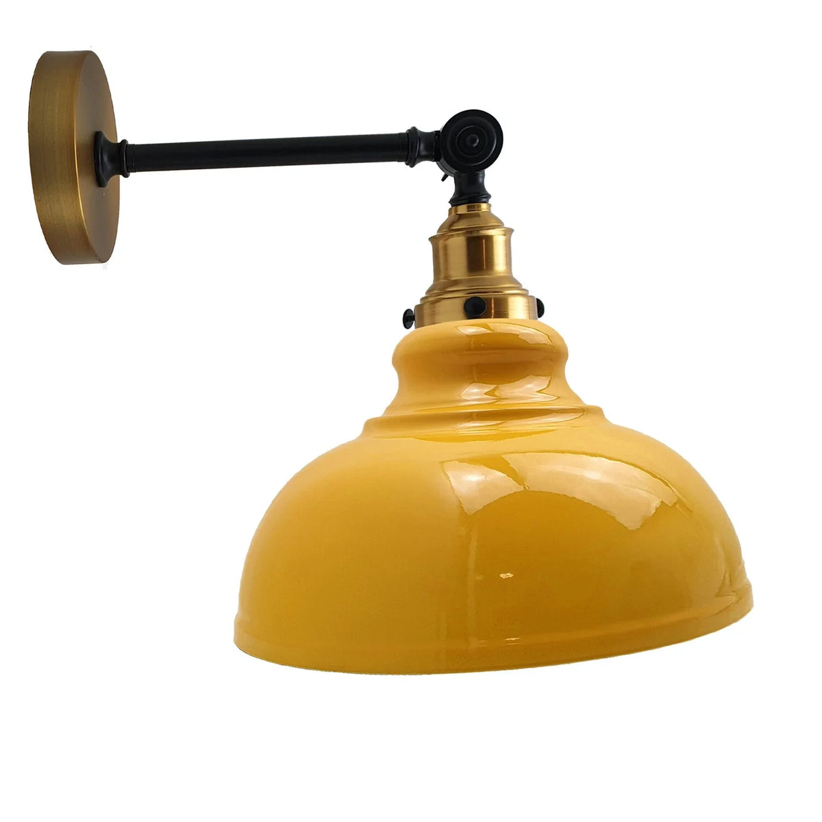 Industrial Wall Mounted E27 Light Curvy Shade industrial wall light ~2542-8